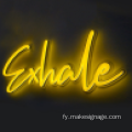 Neon oanpaste tekenljochten